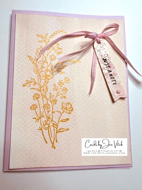 Create Beautiful Cards with Emboss Resist Watercolor Wash Method